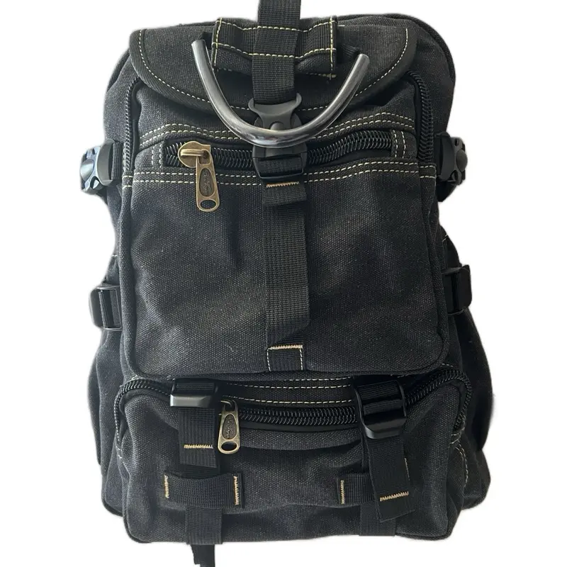 canvas leather backpack reddit Woven Waxed Cotton Canvas Canvas & Leather Backpack