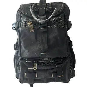 Vintage Canvas Backpack - Practical Design with Multiple Compartments & Adjustable Strap