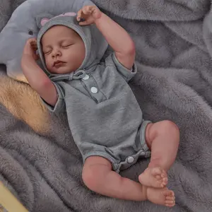 DEARBEI Realistic Reborn Baby Dolls - 18 Inch Real Life Baby Girl, Lifelike Hispanic Doll with Anatomically Correct, Newborn Baby with Full Body Vinyl for Kids Age 3+ Gift