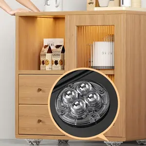 360° Rotatable Luggage Wheel, 4 Counts Self-adhesive Ball Wheel, Silent & Strong Load-bearing Wheel for Suitcase, Furniture, Kitchen Tool