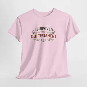 I Survived the Old Testament Tee – Funny Christian Bible Study Shirt