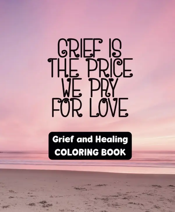 Soulful Solace: A Grief and Healing Coloring Journey - Adult Coloring Book - 49 Unique Designs - 7.5" x 9.25"-Created & Designed By Feisty Mom Designs