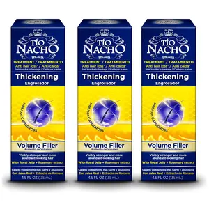 Tio Nacho Thickening Volume Filler Treatment with Royal Jelly, 3 Pack, Anti-Hair Loss, Strengthens & Increases Hair Diameter, Natural Extracts for Abundant-Looking Hair Haircare Nourishing, 4.5 Oz