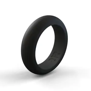 Women's Black Silicone Wedding Ring silicone rings