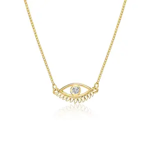 Diamond Evil Eye Necklace