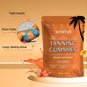 MYMYDE Gominolas para el bronceado. Complemento alimenticio para un bronceado natural RadiantTan. Estimula la melanina. 60 gominolas (180 g) - Vitaminas, Fitness, Vitaminas para el fitness, Baño, Comestibles, Salud, Optimum