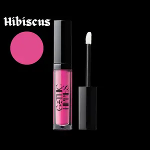 LUXURY GODDESS Liquid Velvet Lipstick - Hibiscus Bold Fuchsia Matte Finish Lightweight Longwear Highly Pigmented Makeup Cosmetic