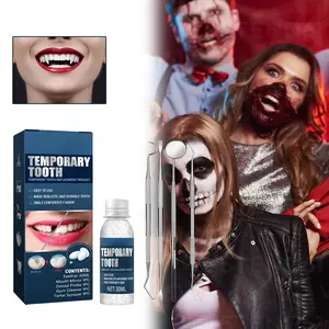 Tooth Repair Kit, Moldable Tooth Filling Repair Kit with 4 Dental Tool, Dental Care Kit Fixing The Missing and Broken Replacements, DIY Natural Filling Fake Teeth,Smile Confidently Again