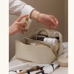 Compact yet Spacious Makeup Pouch: Perfect for Daily Use, Weekend Trips & Professional Makeup Artists