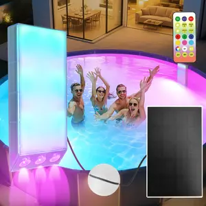 Poolside Solar light, for Inground & Above Ground Pool,Submersible Pool Lights with Remote, Waterproof Design (blue, 1 Pack)Decorative Lighting