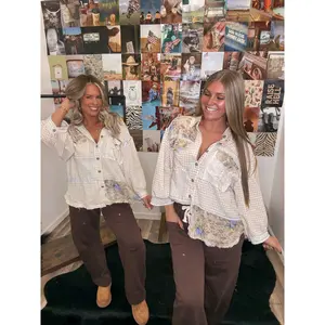 The Annie Plaid Contrast Flannel Top