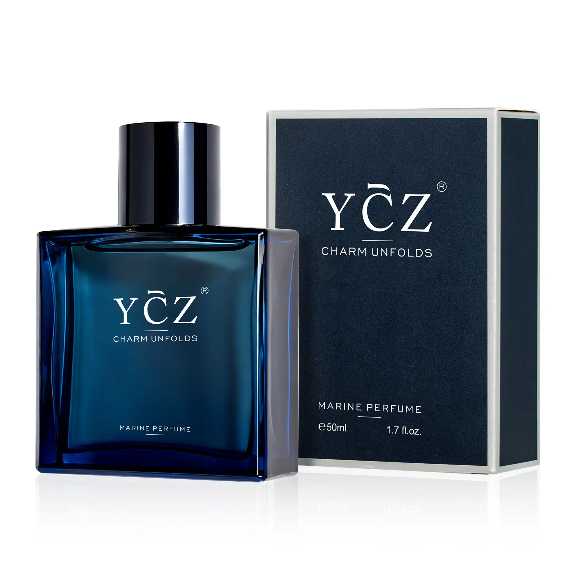YCZ Midnight Marine Eau de Parfum (EDP) 1.7oz - Aromatic Marine Citrus EDP Perfume Fragrance for Men, Magnetic, Sensual, Long-Lasting, Ideal for Dates & Everyday Wear, Father's Day Gifts, Mens Gifts, Perfume for Sale