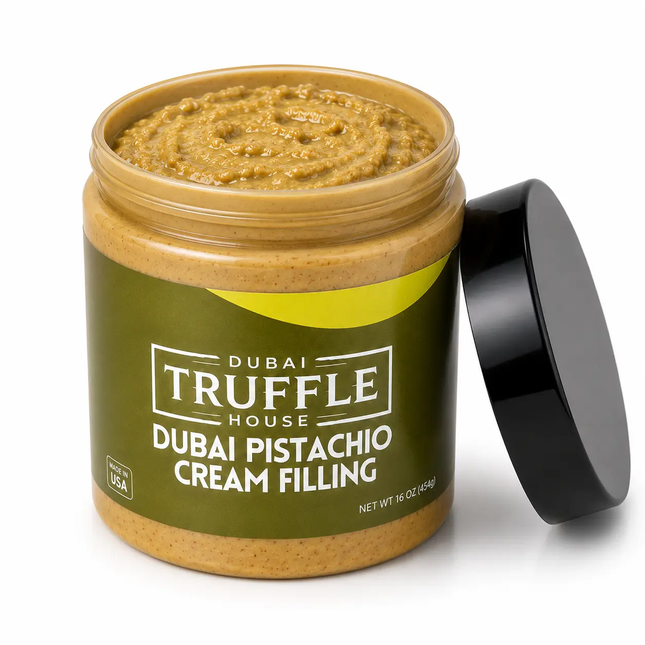 16 OZ Dubai Truffle House Pistachio Cream Filling