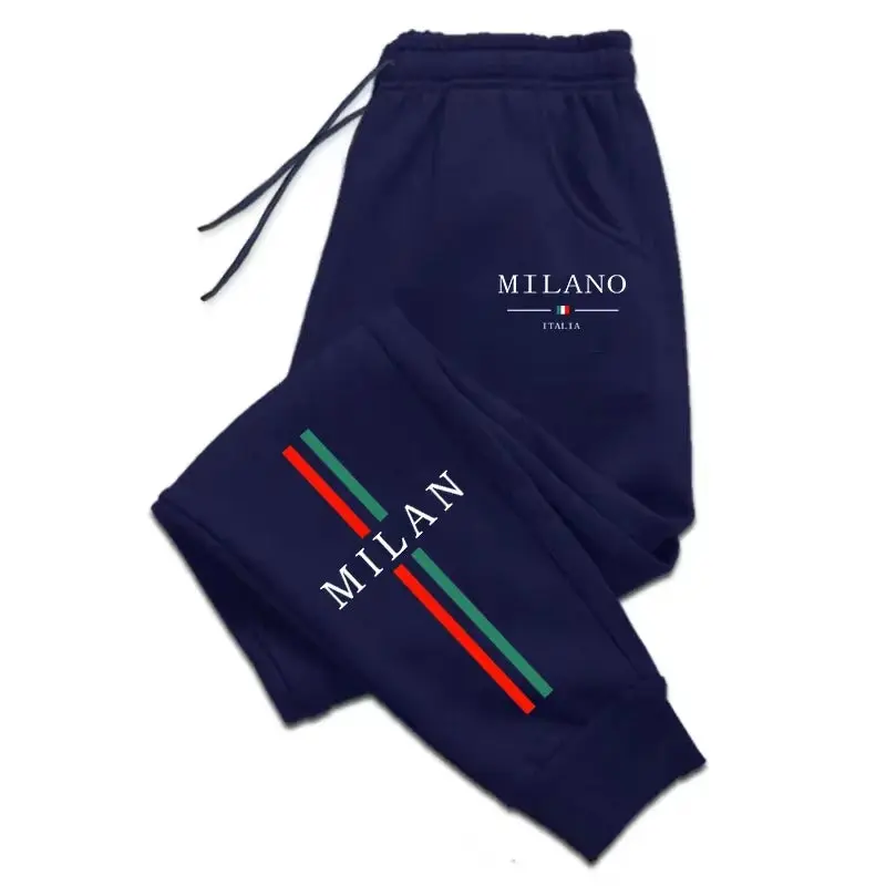 Milan City Men’s Jogger Pants – Premium Printed Sweatpants for Autumn & Winter