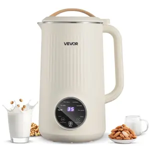 VEVOR 8-in-1 Nut Milk Maker, 34 oz Soy Milk Maker with 180W Blending, for Homemade Oat, Nut, Soy, Juice, Milkshake, Rice Cereal, Plant-Based Beverages with Self-Cleaning, Boil Water, 12-Hour Delay