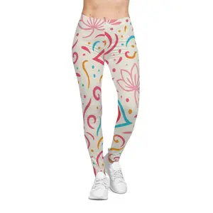 Lotus Bloom Collection. Women's Leggings, Stylish Activewear for Yoga, Casual Outfits, Gifts for Her, Trendy Workout Pants