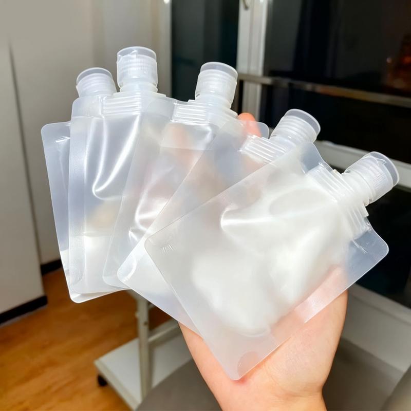 Transparent Portable 21-Piece Travel Containers Set for Lotion Shower Gel Shampoo Facial Cleanser Leak-Proof TSA Compliant Travel Toiletries with 3 Sizes & Labels