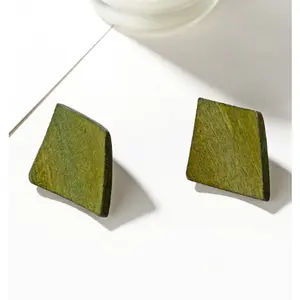 Wood Chip Earrings