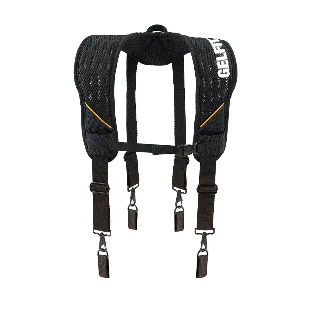 1pc TOUGHBUILT GelFit Suspenders for Tool Belt, TB-CT-51G, Polyester Construction, Comfortable, Durable, with Even Weight Distribution, Safety