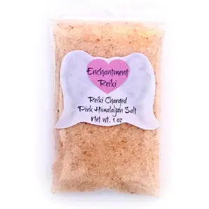 Enchantment Reiki Very Small 1 oz Net Wt Pink Himalayan Halite Salt Bag for Home Cleansing Smudging Purification DIY Decor