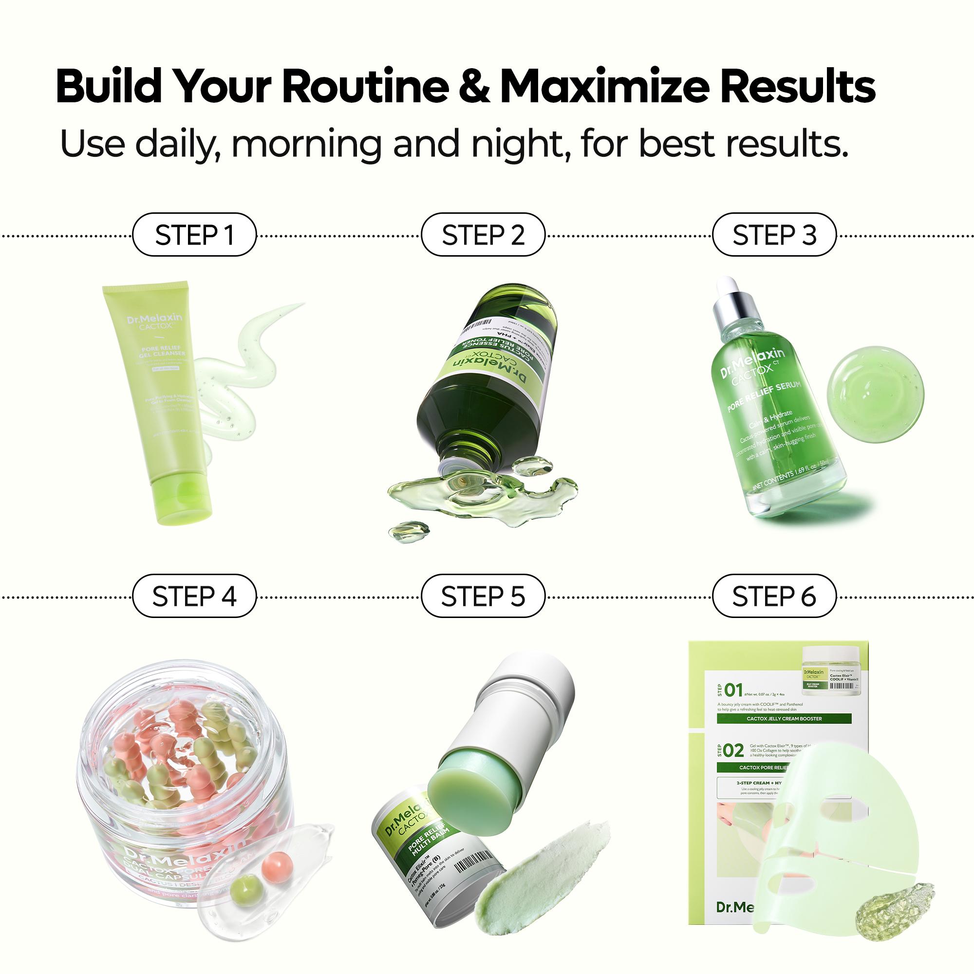 [Dr.Melaxin Official] CACTOX Pore Relief Serum with Pore Refining & Texture Smoothing for Hydrating Care