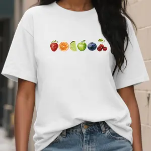 Vintage Fruity Y2K T-Shirt Subtle Bisexual Gift For Lesbian Friends Subtle Pride Shirt Pride Merch Pride Month Shirt UNISEX