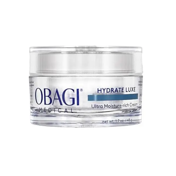 Obagi Hydrate Luxe Ultra Moisture-Rich Night Face Cream, Intensive Hydrating Facial Moisturizer with Tara Seed Extract & Biomimetic Peptides, Non-Comedogenic Overnight Moisturizer for Dry Skin, 1.7 oz / 48 g