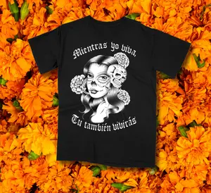 DIA DE LOS MUERTOS FRONT ONLY TEE