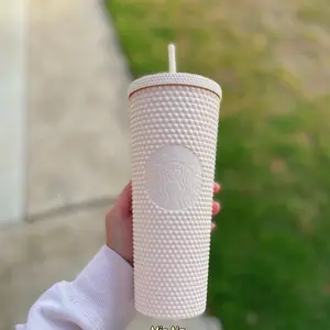 Starbucks Overseas China White Matte Studded Tumblers Venti Drinkware Bottle Water Bottles Cup