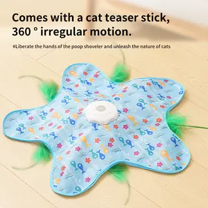Fully Automatic Wireless Smart Cat Toy Set Automatic Rolling Ball Durable, quiet, powerful motor Intelligent rotation sensor Relieves boredom and prevents depression for solo cats Safe, chew-resistant materials