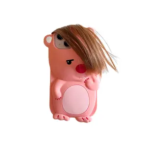 Funny cartoon loopy for IP16/15/14/13 phone case cute new soft silicone fall protection case Cover Protector
