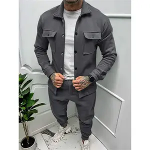 Men's Heavyweight Workwear Set with Fleece Lining |  Jacket & Tactical Pants for Hunting, Outdoor & Urban Commute (Winter Windproof, Relaxed Fit, Multi-Pocket Design)
