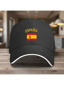 A Versatile Baseball Cap Featuring a Design Related to 'Spain', a Lightweight Printed Women'S Hat, And a Sun Hat for Men with The 'Spanish Flag', Making It an Ideal Gift for Parties And Birthdays, Casual Hat
