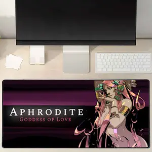 Hades Game Desk Mat, Aphrodite Goddess Of Love Mouse Pad, Dark Mythology Desk Setup Mat, Gamer Deskpad Large Keyboard Pad, Gamer Fan Gift