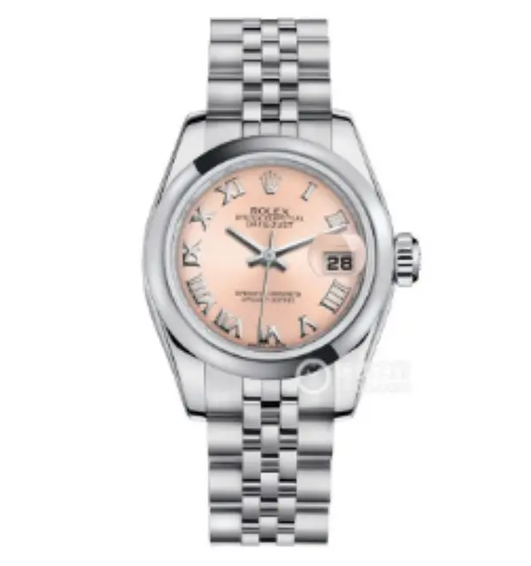 Rolex Lady-Datejust 26mm Automatic Watch, Stainless Steel, Pink Dial, Women’s Watch WHT032231