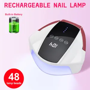 Nail Lamp 96W High Power Fast Drying Gel Curing Light Battery Manicure Nail Art Salon Use Wireless Charging