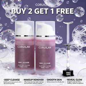 CORUILAN Auto-Foaming Bubble Mask Gentle Deep Cleanse & Exfoliating Care, 3-in-1 Cleanse Remove & Hydrate, Helps Wash Away Excess Oil, Light Makeup & Sunscreen, Hydrating Formula for Face & Body