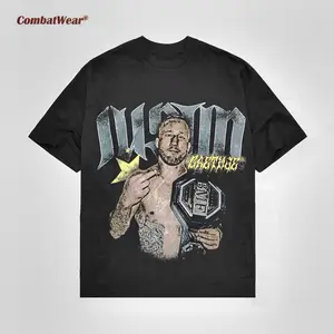 Combatwear Justin Gaethje Ufc 324 Tee The Highlight Ufc Shirt Vintage Mma Graphic Design Tee Gym Wear Gift For Fight Lig Unisex Everyday T-Shirt