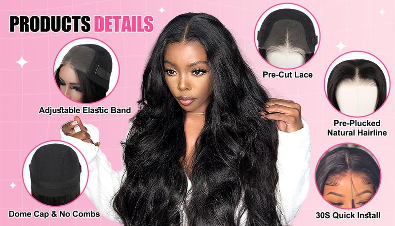 OQ HAIR Body Wave Pre Cut Lace 613 Blonde Wigs Wear Go Glueless Wigs Quick and Easy Install Hairstyle