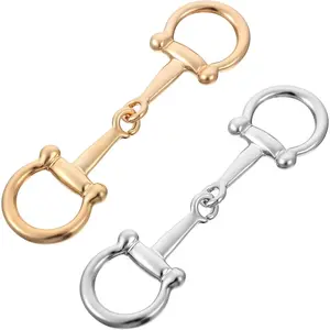 2 Pcs Scarf Ring Clip Metal Horsebit Silk Scarf Buckle, Horsebit Clasp Silk Scarf Clips Silk Scarf Accessories for Women