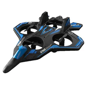 New glider toy for children, four-axis remote control airplane, fighter jet, altitude-holding, crash-resistant foam drone, multi-rotor