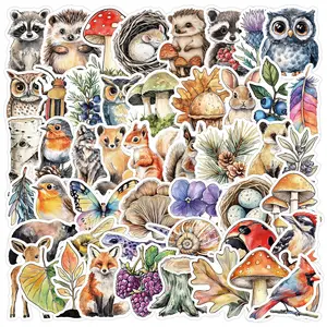 50 Cartoon Animal Graffiti Stickers, Suitable for Faith-based Designs Such As Scrapbooks, Diaries, Laptops, Water Bottles, Cars, Etc., As Gifts with Positive Information