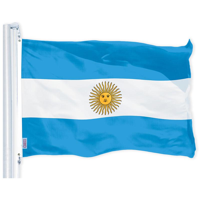 Argentina (Argentinian) Flag 150D Printed Polyester 3x5 Ft