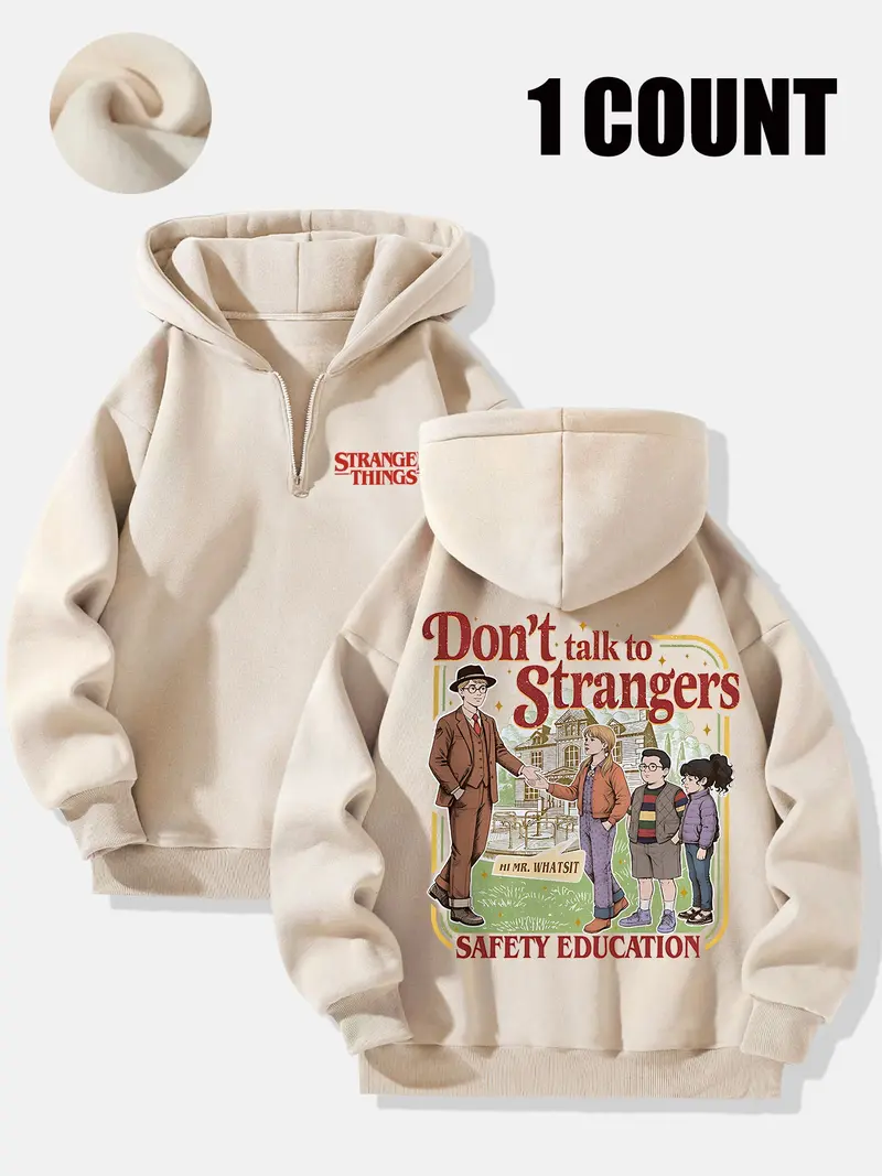 Stranger Things Sweat à Capuche Fille Sweat Crop Top Fille Stranger Things Sweat à Capuche Fille Sweat Crop Top Fille