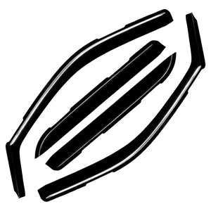 For 2009-2018 Dodge Ram 1500 Crew Cab In-Channel Window Visors Wind Deflectors Sun Rain Guards Vent