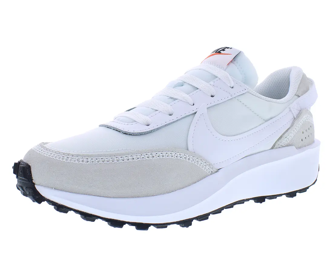 Women's Nike Waffle Debut Casual Lace-Up Sneakers - Round Toe, Waffle Sole Sports Footwear for Casual Wear