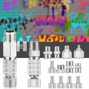 14 Pieces Airbrush Adapter Set,Airbrush Quick Disconnect Fittings,Hose Quick Release Adapter for Air Compressor,Tools & Hardware