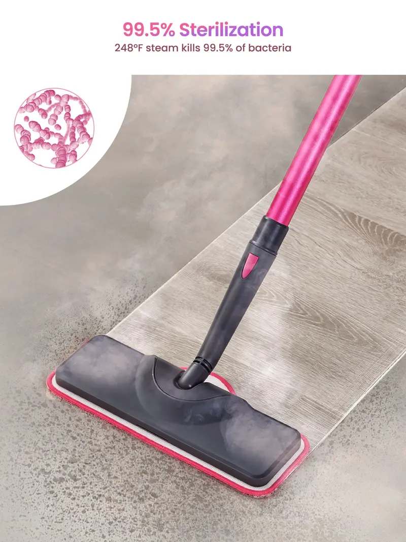 Product Introduction of Schenley 18-in-1 Steam Mop with Detachable Handheld Steamer for Walls, Floors, Tiles, Tackles Grease & Sticky Messes, Includes Multiple Accessories Cleaning Tools Cleaning Set 2