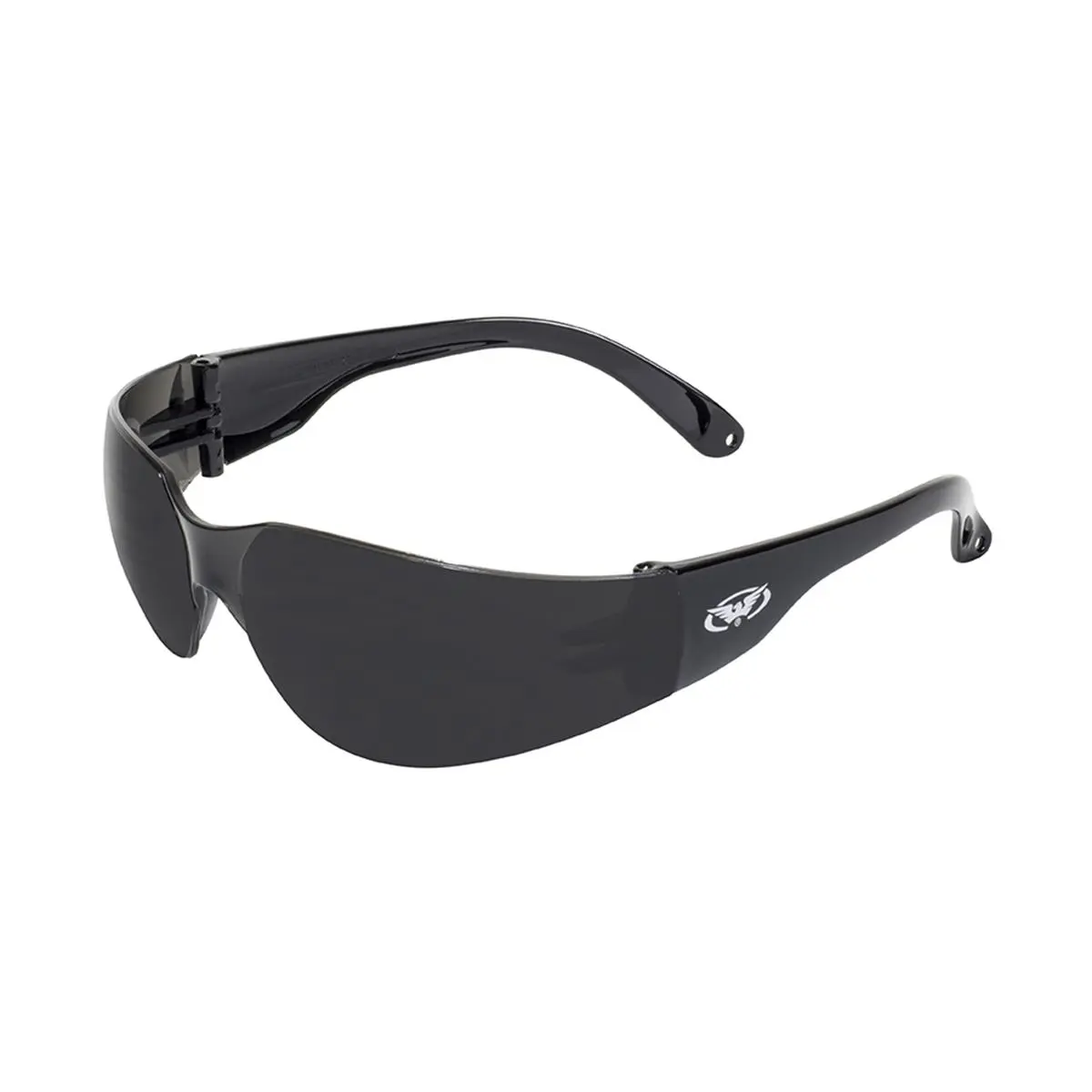 212 MAIN Z87 Safety Glasses Goggles - Global Vision Eyewear Rider Style, Gloss Black Frame, Super Dark Polycarbonate Lenses, Durable Work Safety Equipment for Home Improvement & Security, Eye Protection, Durable Safety Glasses