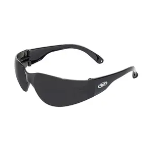 212 MAIN Z87 Safety Glasses Goggles - Global Vision Eyewear Rider Style, Gloss Black Frame, Super Dark Polycarbonate Lenses, Durable Work Safety Equipment for Home Improvement & Security, Eye Protection, Durable Safety Glasses